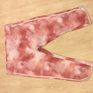 Zuda Workout Leggings Size 3X Pink Marble NWOT